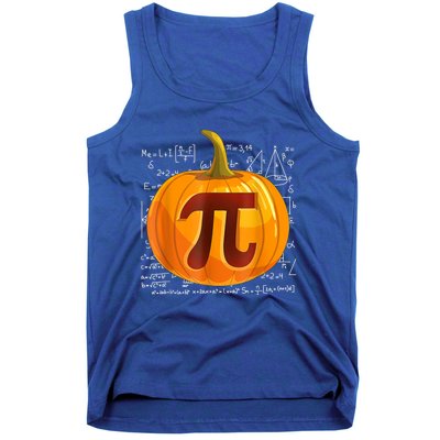 Pumpkin Pi Math Teacher Halloween Thanksgiving Day Costume Tank Top