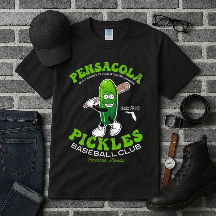 Pensacola Pickles Minor League Retro Baseball Team Tall T-Shirt