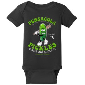 Pensacola Pickles Minor League Retro Baseball Team Baby Bodysuit