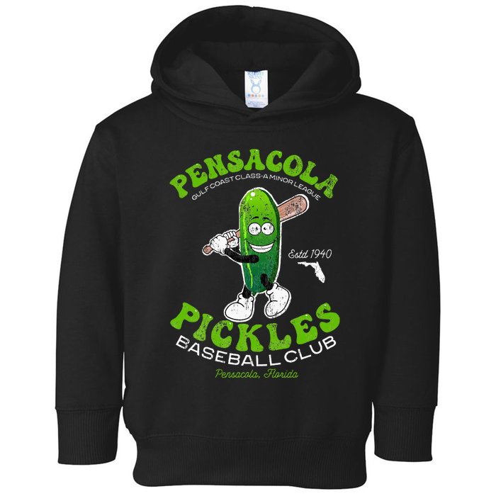 Pensacola Pickles Minor League Retro Baseball Team Toddler Hoodie