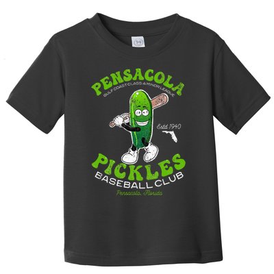 Pensacola Pickles Minor League Retro Baseball Team Toddler T-Shirt