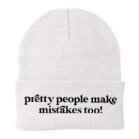 Pretty People Make Mistakes Too Funny Quote Knit Cap Winter Beanie