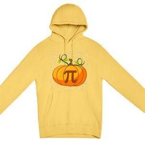 Pumpkin Pie Math Happy Halloween Thanksgiving Pi Day Gift Premium Pullover Hoodie