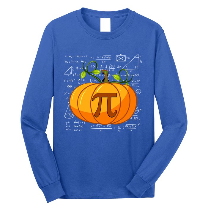 Pumpkin Pie Math Happy Halloween Thanksgiving Pi Day Gift Long Sleeve Shirt