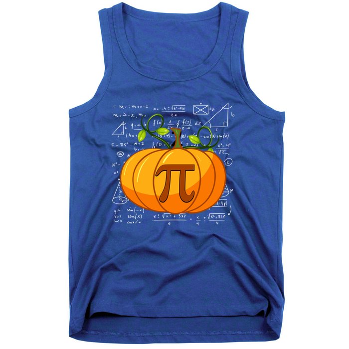 Pumpkin Pie Math Happy Halloween Thanksgiving Pi Day Gift Tank Top