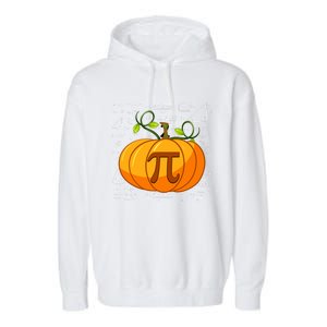 Pumpkin Pie Math Happy Halloween Thanksgiving Pi Day Gift Garment-Dyed Fleece Hoodie