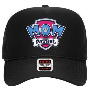 P.A.W. P.A.T.R.O.L MotherS Day Mom Patrol Badge High Crown Mesh Back Trucker Hat