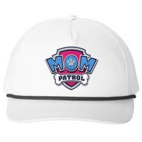 P.A.W. P.A.T.R.O.L MotherS Day Mom Patrol Badge Snapback Five-Panel Rope Hat