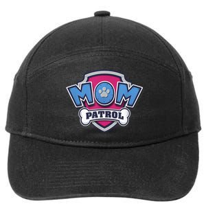 P.A.W. P.A.T.R.O.L MotherS Day Mom Patrol Badge 7-Panel Snapback Hat