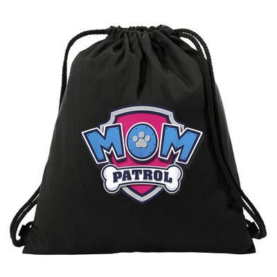P.A.W. P.A.T.R.O.L MotherS Day Mom Patrol Badge Drawstring Bag