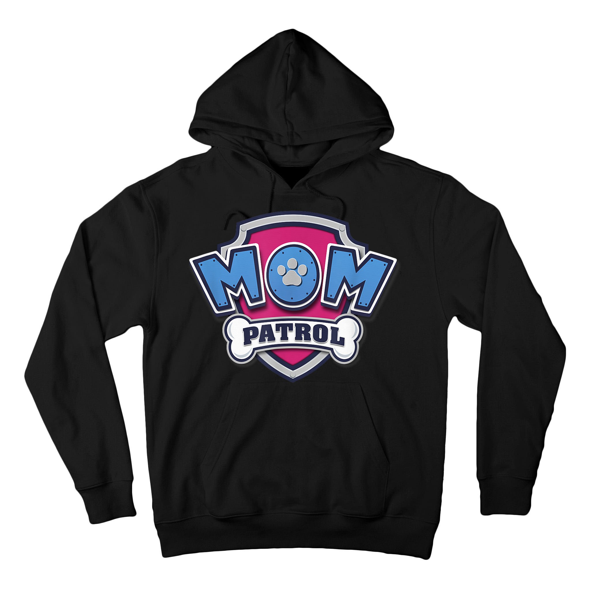  MotherS Day Mom Patrol Badge Tall Hoodie