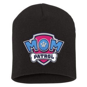 P.A.W. P.A.T.R.O.L MotherS Day Mom Patrol Badge Short Acrylic Beanie