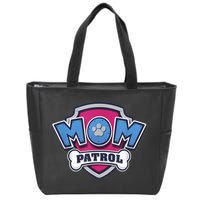 P.A.W. P.A.T.R.O.L MotherS Day Mom Patrol Badge Zip Tote Bag
