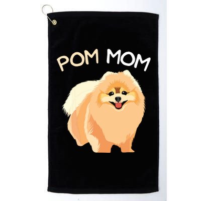 Pomeranian Pom Mom Pomeranian Mama Woman Platinum Collection Golf Towel