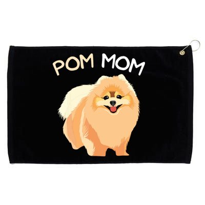 Pomeranian Pom Mom Pomeranian Mama Woman Grommeted Golf Towel