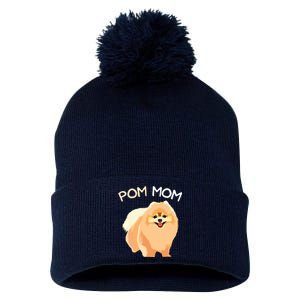 Pomeranian Pom Mom Pomeranian Mama Woman Pom Pom 12in Knit Beanie