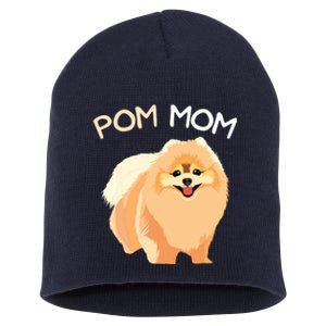 Pomeranian Pom Mom Pomeranian Mama Woman Short Acrylic Beanie