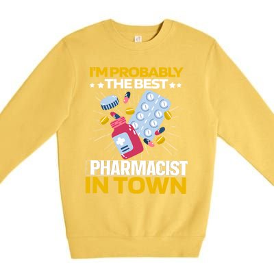 Pharmacy Pills Medicine Dispensary Cool Gift Pharmacist Gift Premium Crewneck Sweatshirt