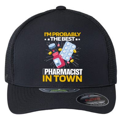 Pharmacy Pills Medicine Dispensary Cool Gift Pharmacist Gift Flexfit Unipanel Trucker Cap