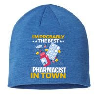 Pharmacy Pills Medicine Dispensary Cool Gift Pharmacist Gift Sustainable Beanie