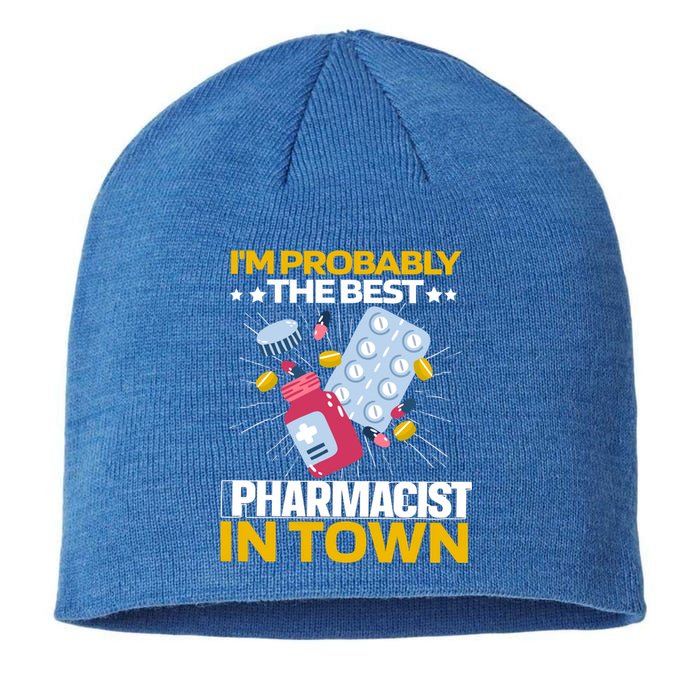 Pharmacy Pills Medicine Dispensary Cool Gift Pharmacist Gift Sustainable Beanie