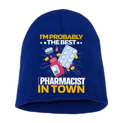 Pharmacy Pills Medicine Dispensary Cool Gift Pharmacist Gift Short Acrylic Beanie