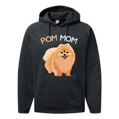 Pomeranian Pom Mom Dog Mama Performance Fleece Hoodie