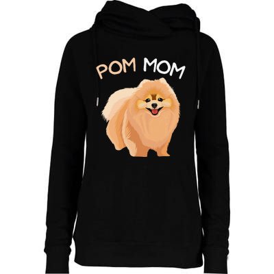 Pomeranian Pom Mom Dog Mama Womens Funnel Neck Pullover Hood