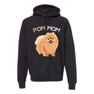 Pomeranian Pom Mom Dog Mama Premium Hoodie