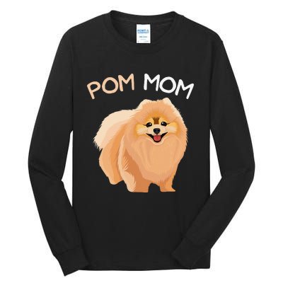 Pomeranian Pom Mom Dog Mama Tall Long Sleeve T-Shirt