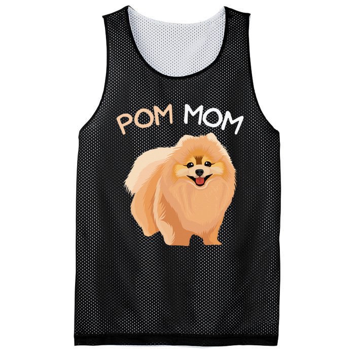 Pomeranian Pom Mom Dog Mama Mesh Reversible Basketball Jersey Tank