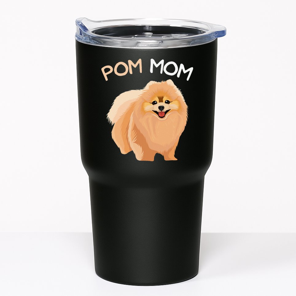 Pomeranian Pom Mom Dog Mama Tumbler