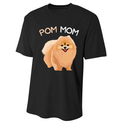 Pomeranian Pom Mom Dog Mama Performance Sprint T-Shirt