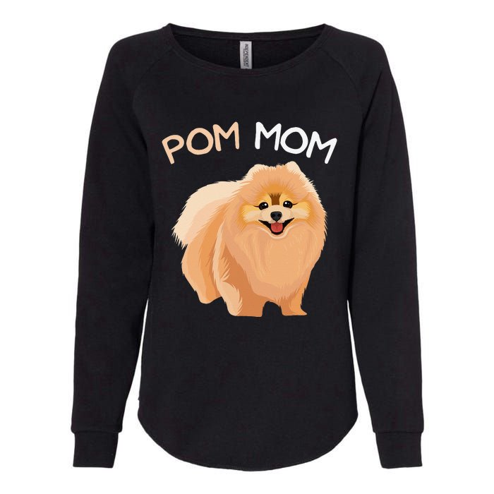 Pomeranian Pom Mom Dog Mama Womens California Wash Sweatshirt