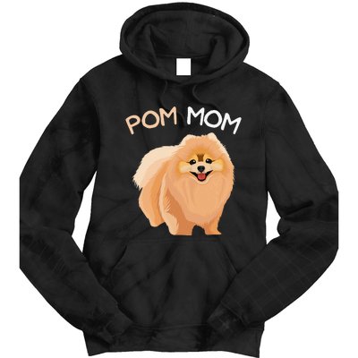 Pomeranian Pom Mom Dog Mama Tie Dye Hoodie