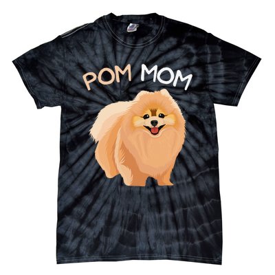 Pomeranian Pom Mom Dog Mama Tie-Dye T-Shirt