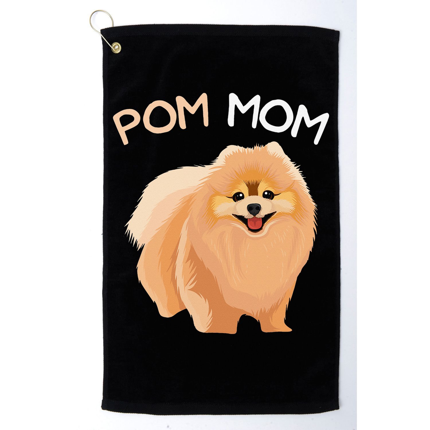 Pomeranian Pom Mom Dog Mama Golf Towel