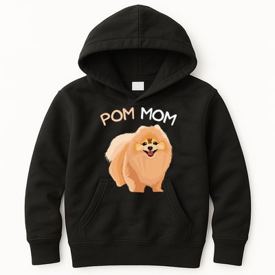 Pomeranian Pom Mom Dog Mama Kids Hoodie