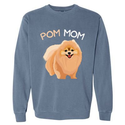 Pomeranian Pom Mom Dog Mama Garment-Dyed Sweatshirt