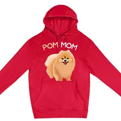 Pomeranian Pom Mom Dog Mama Premium Pullover Hoodie