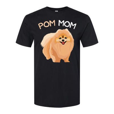 Pomeranian Pom Mom Dog Mama Softstyle CVC T-Shirt