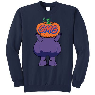 Playoff Pumpkin New York Omg Funny Pumpkin Face Tall Sweatshirt