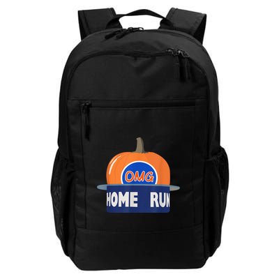 Playoff Pumpkin New York Omg Funny Pumpkin Hat Home Run Daily Commute Backpack