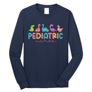 Picu Pediatric Nurse Dinosaurs Peds Nurse Crew Appreciation Long Sleeve Shirt