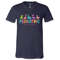 Picu Pediatric Nurse Dinosaurs Peds Nurse Crew Appreciation V-Neck T-Shirt