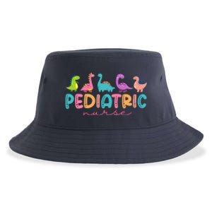 Picu Pediatric Nurse Dinosaurs Peds Nurse Crew Appreciation Sustainable Bucket Hat