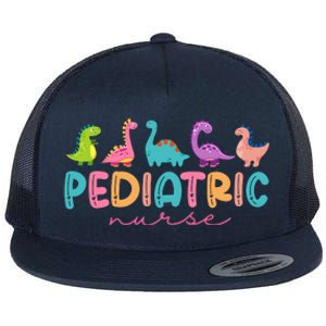 Picu Pediatric Nurse Dinosaurs Peds Nurse Crew Appreciation Flat Bill Trucker Hat