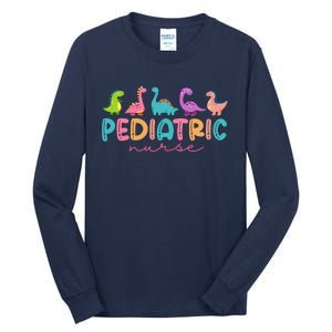 Picu Pediatric Nurse Dinosaurs Peds Nurse Crew Appreciation Tall Long Sleeve T-Shirt