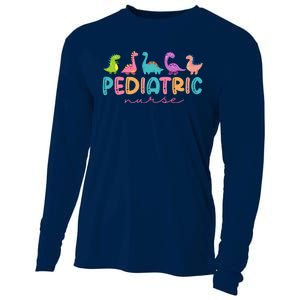 Picu Pediatric Nurse Dinosaurs Peds Nurse Crew Appreciation Cooling Performance Long Sleeve Crew