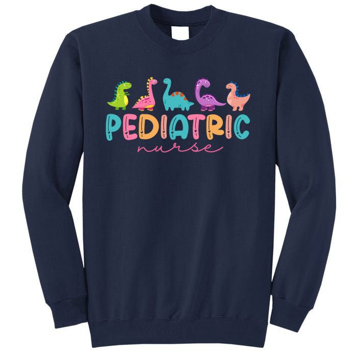 Picu Pediatric Nurse Dinosaurs Peds Nurse Crew Appreciation Tall Sweatshirt